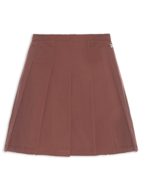 Saia Feminina Pleated Ag - Marrom