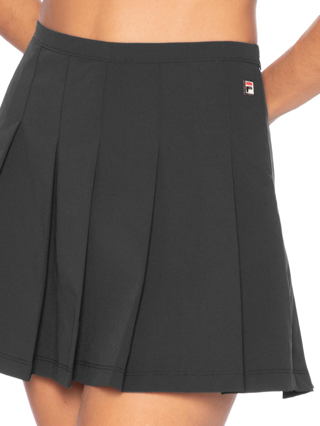 Saia Feminina Pleated Ag Preto Fila