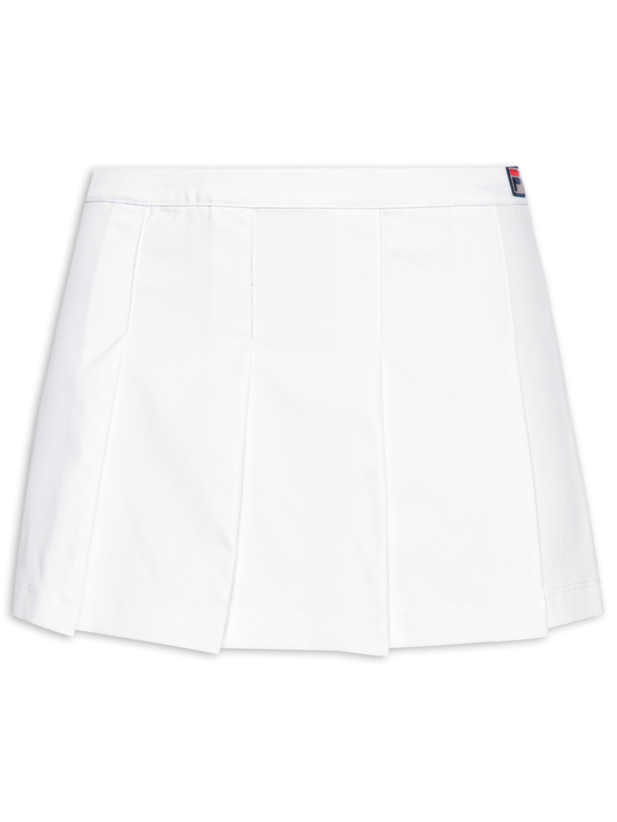 Saia Feminina Pleated Skirt - Branco