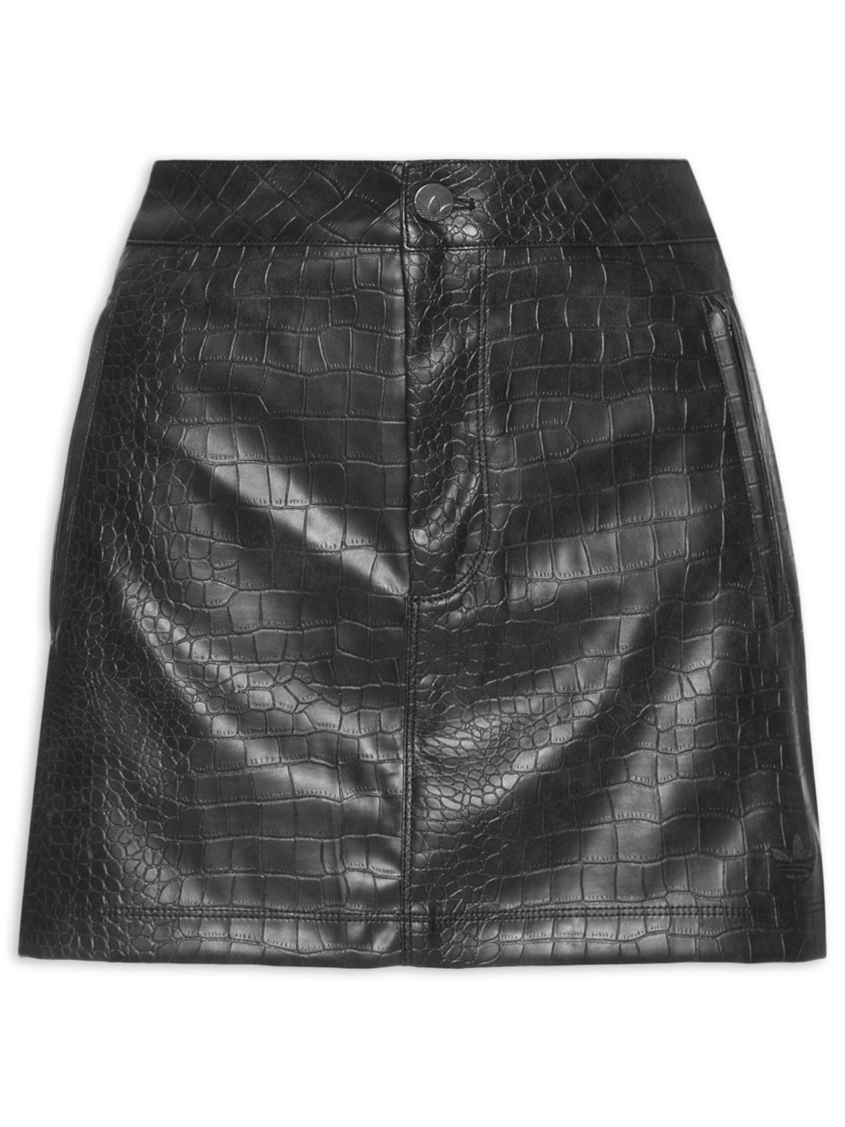 Saia Feminina Pleather – Preto
