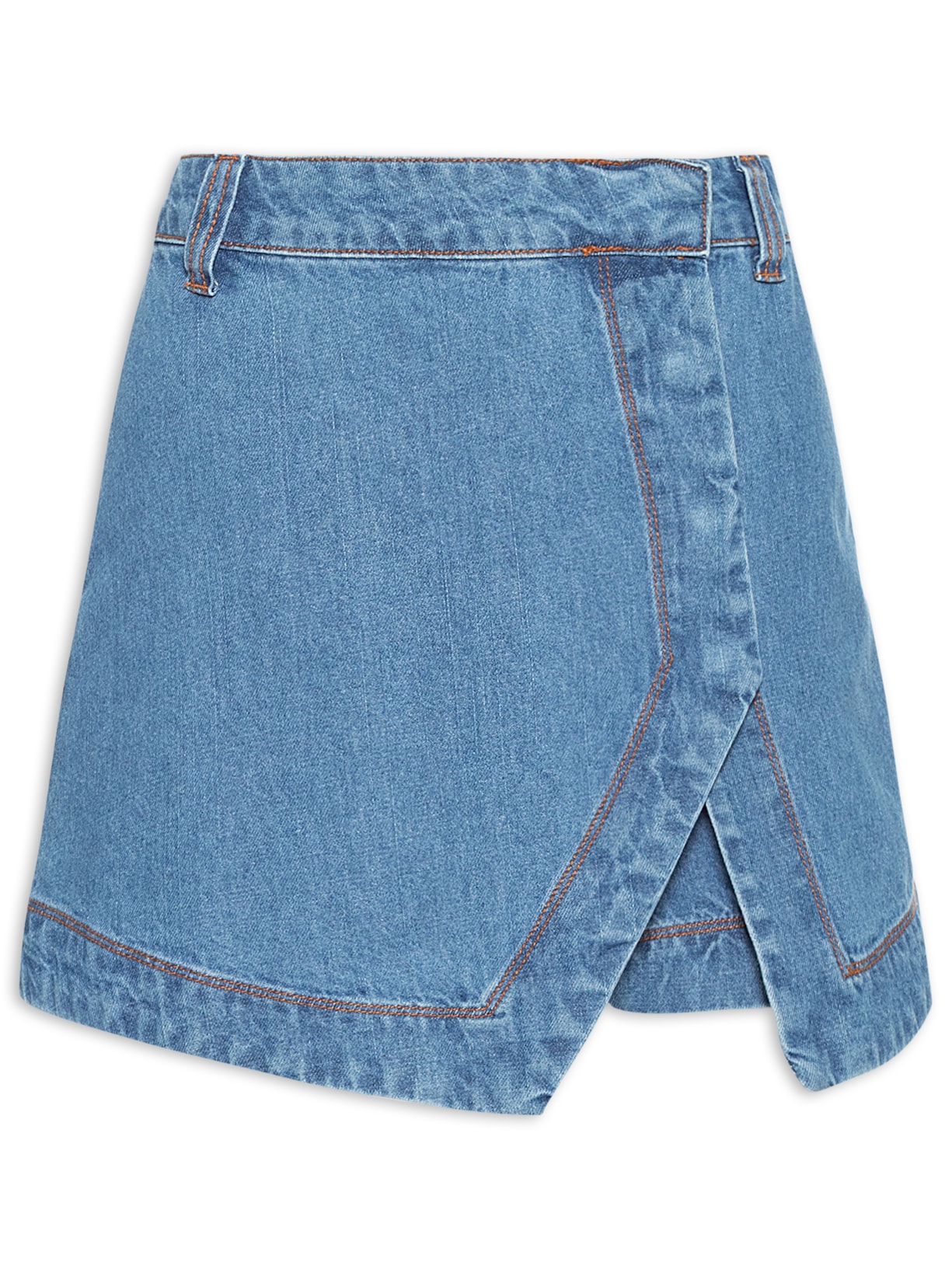 Saia Feminina Short Jeans - Azul
