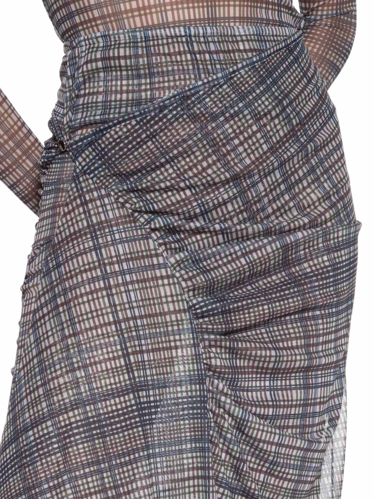 Saia Feminina Transpassada em Tule Azul '2Essential