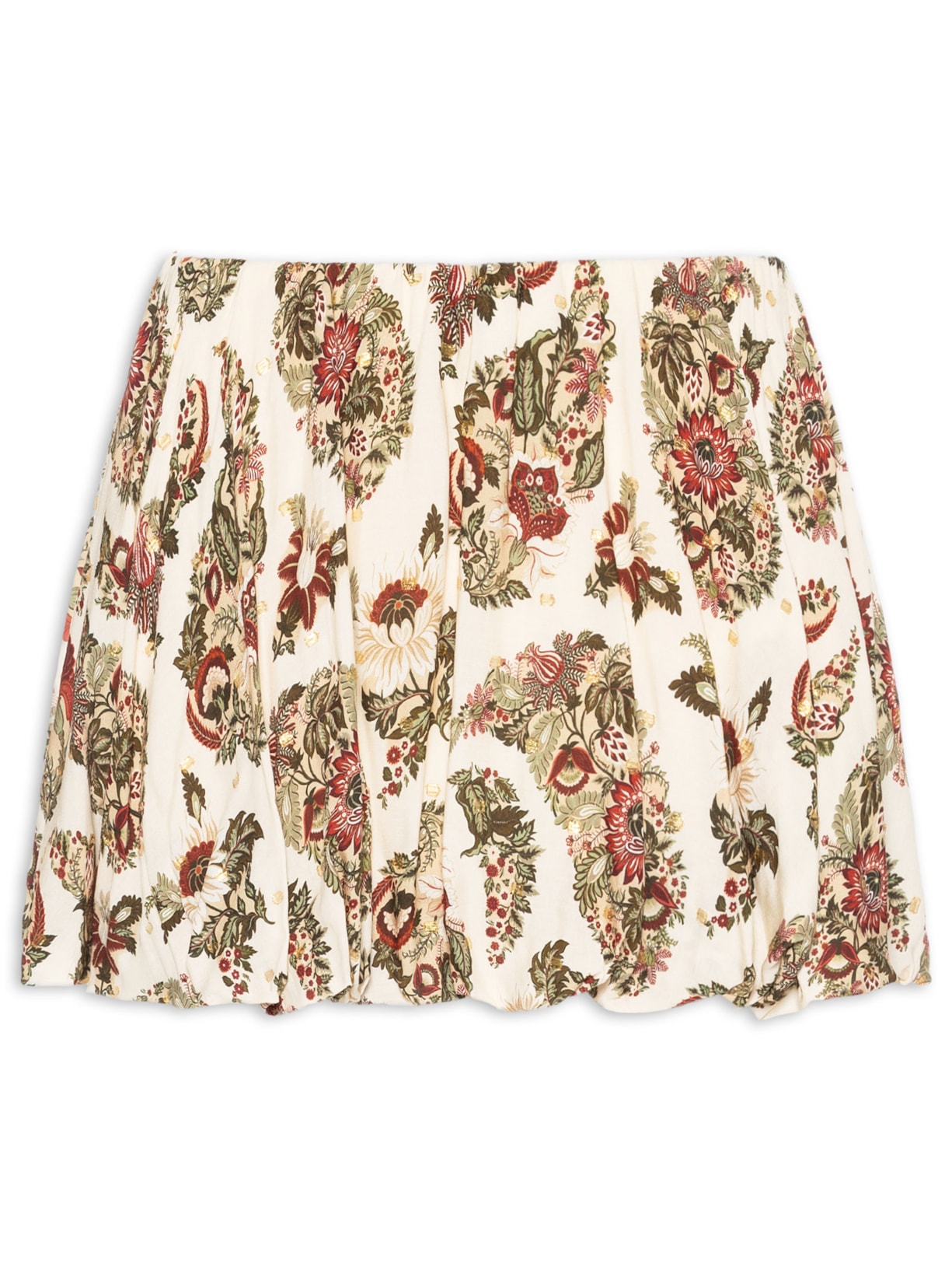 Saia Floral Raiana - Amarelo