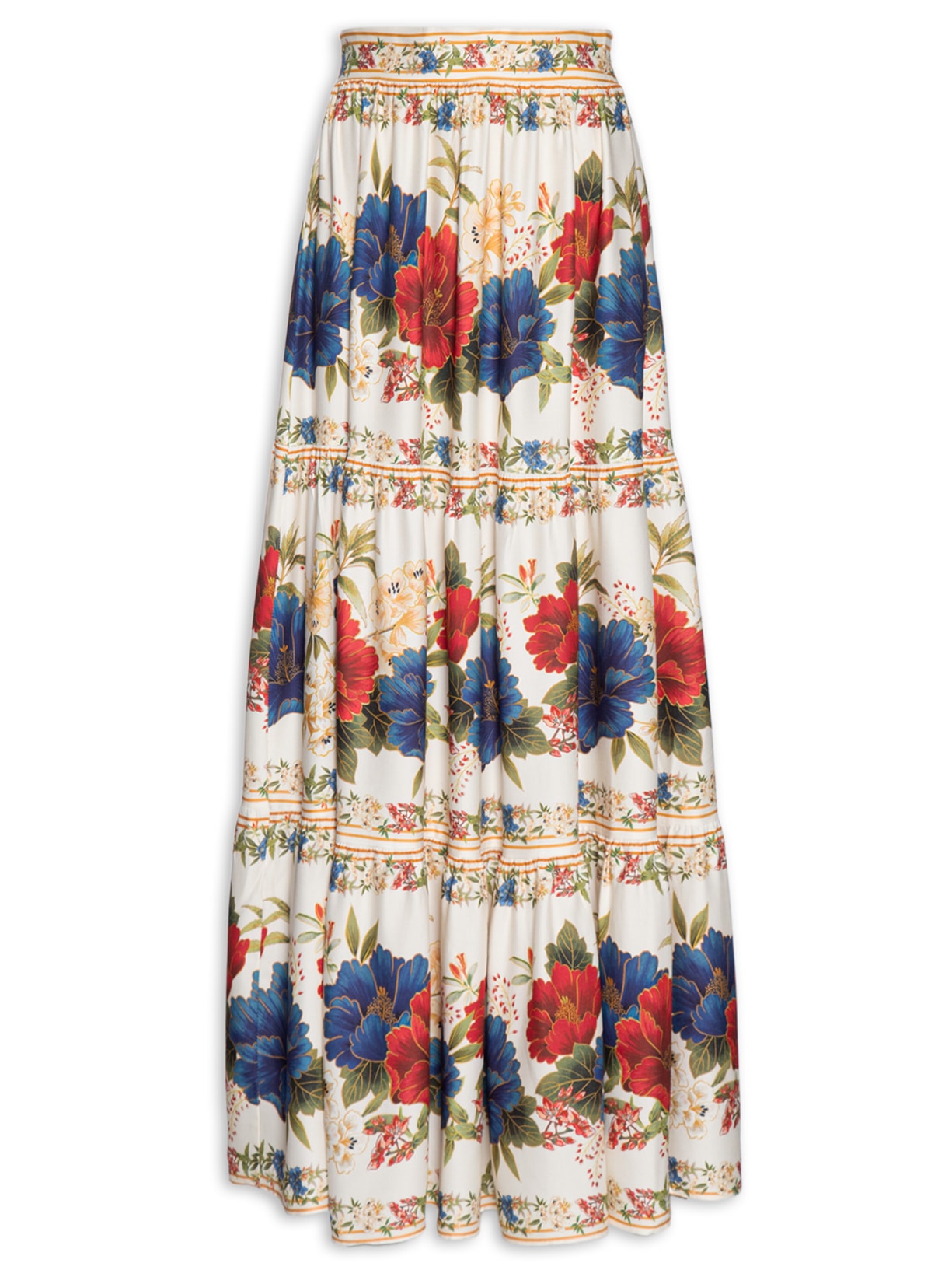 Saia Floral Sofia - Bege