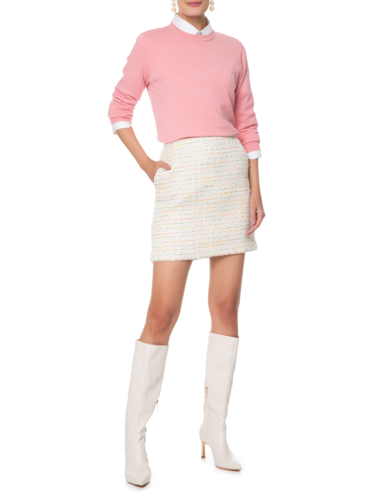 Saia Gardênia Off White Carol Bassi + Maria Rudge