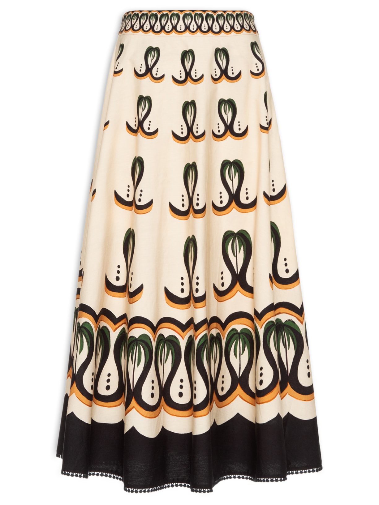 Saia Godê Floresta De Onda - Bege