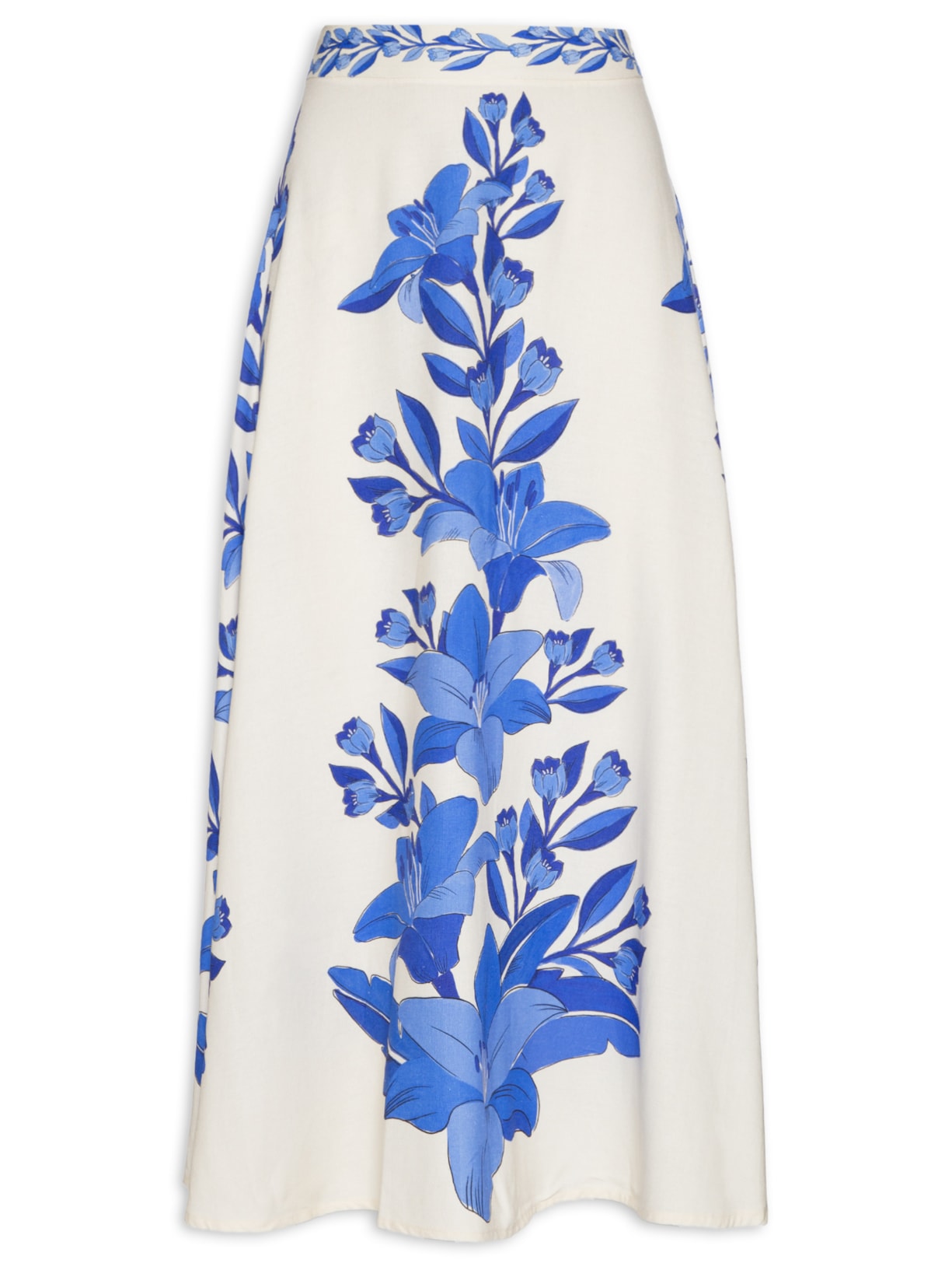 Saia Godê Leveza Tropical Azul Farm