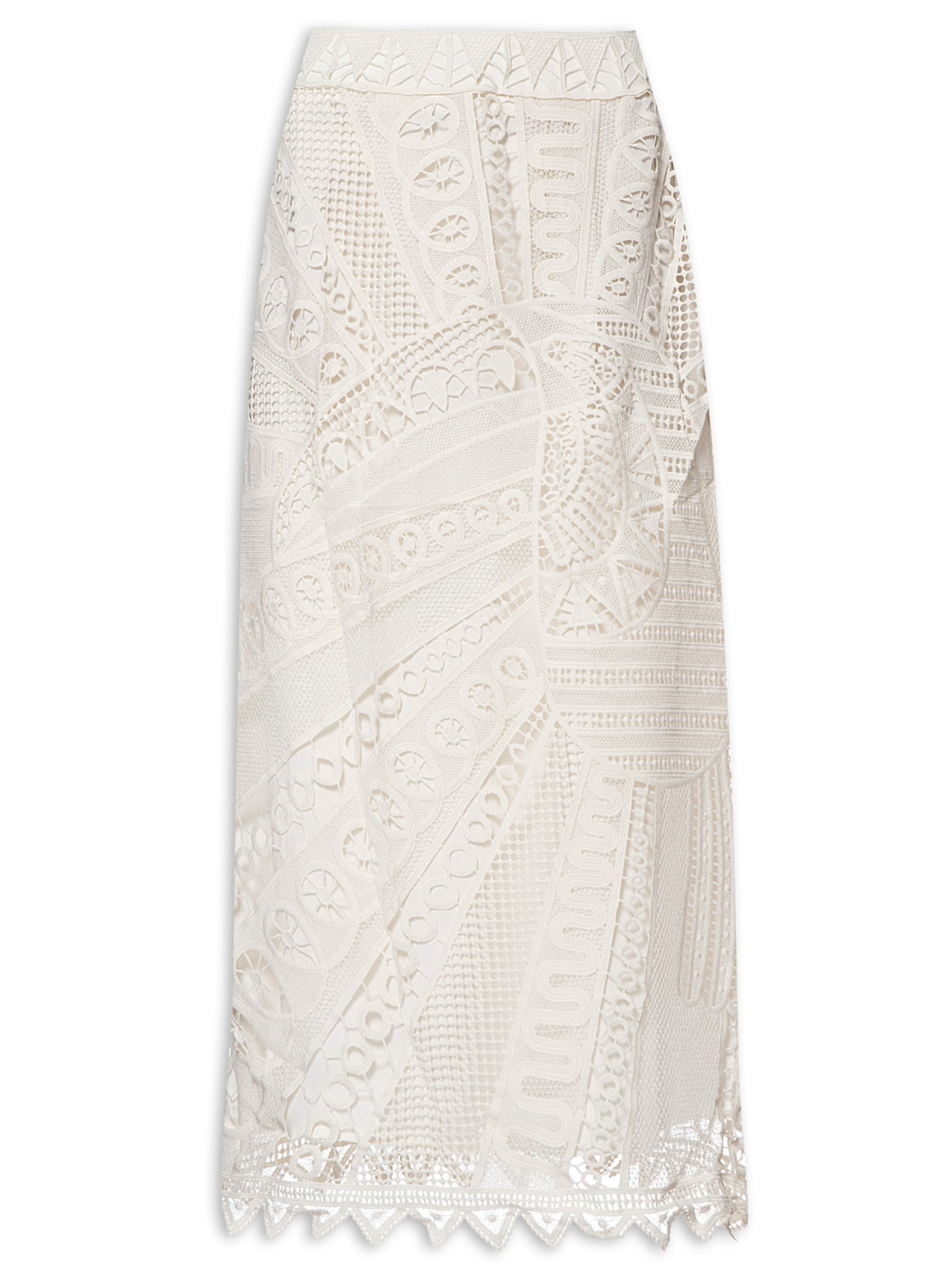Saia Guipure Tucano Realeza - Off White