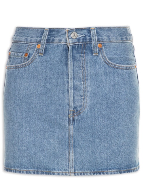 Saia Icon Jeans - Azul
