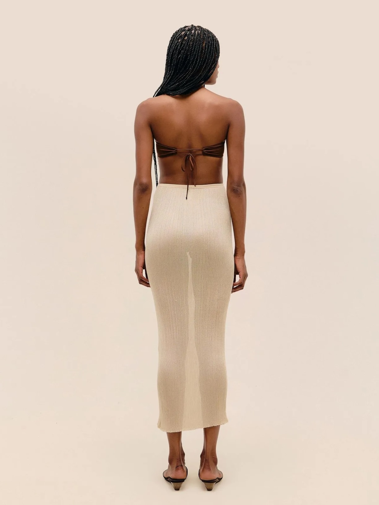 Saia Ivana Tricot Bege Haight