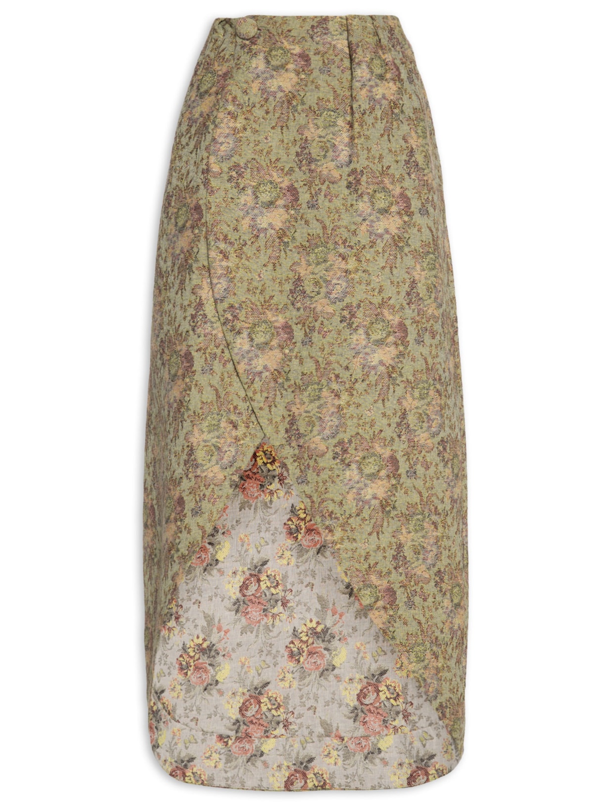 Saia Jacquard - Verde