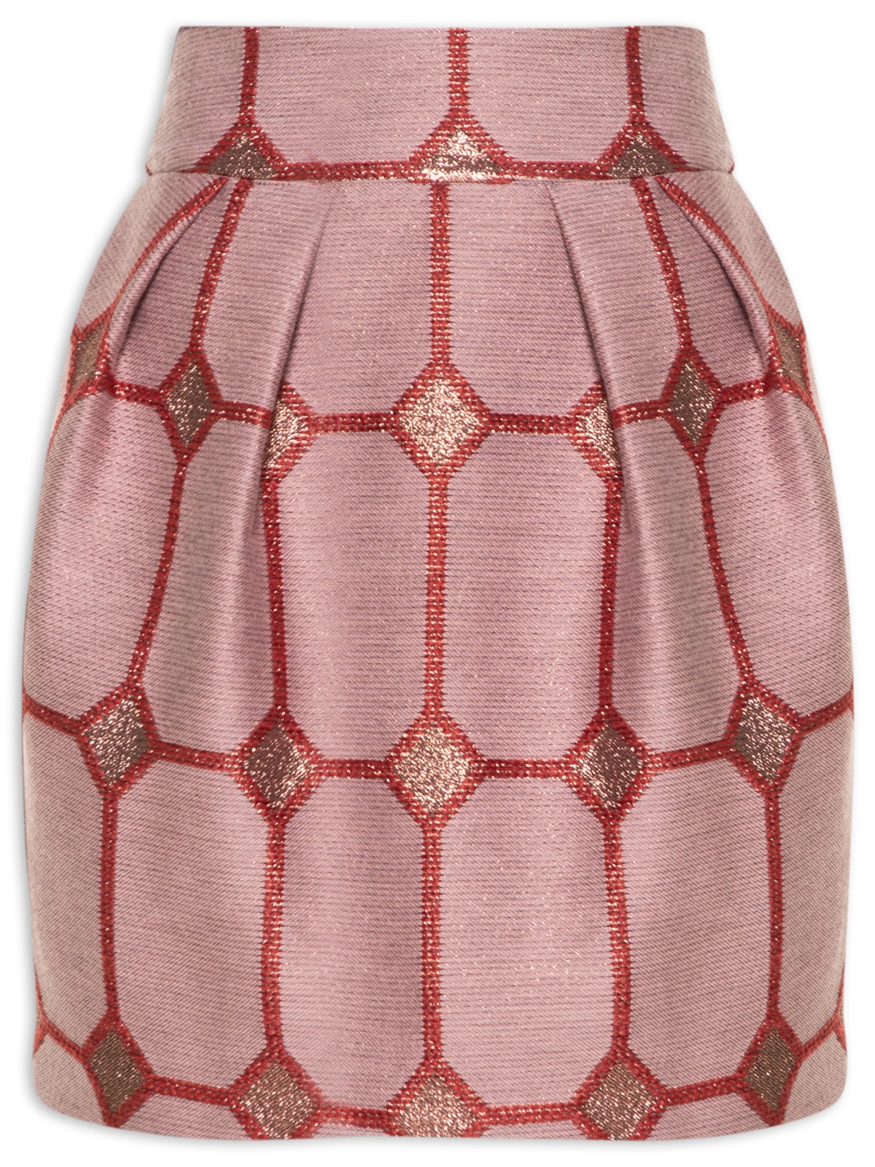 Saia Jacquard Vitral - Roxo