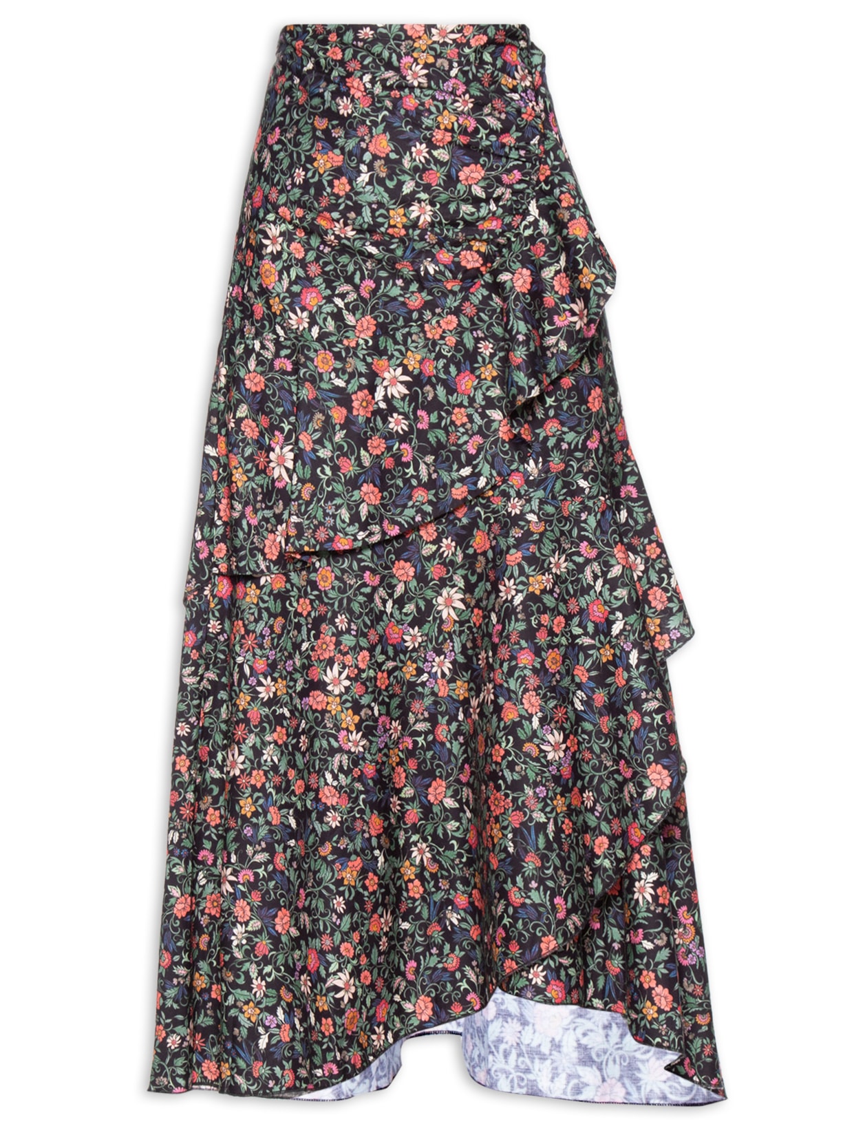 Saia Jardim Florido - Preto