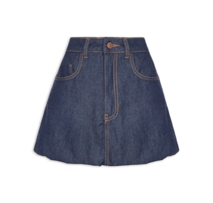 Saia Jeans Balonê - Azul