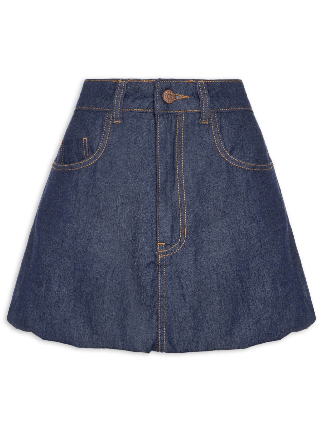 Saia Jeans Balonê - Azul