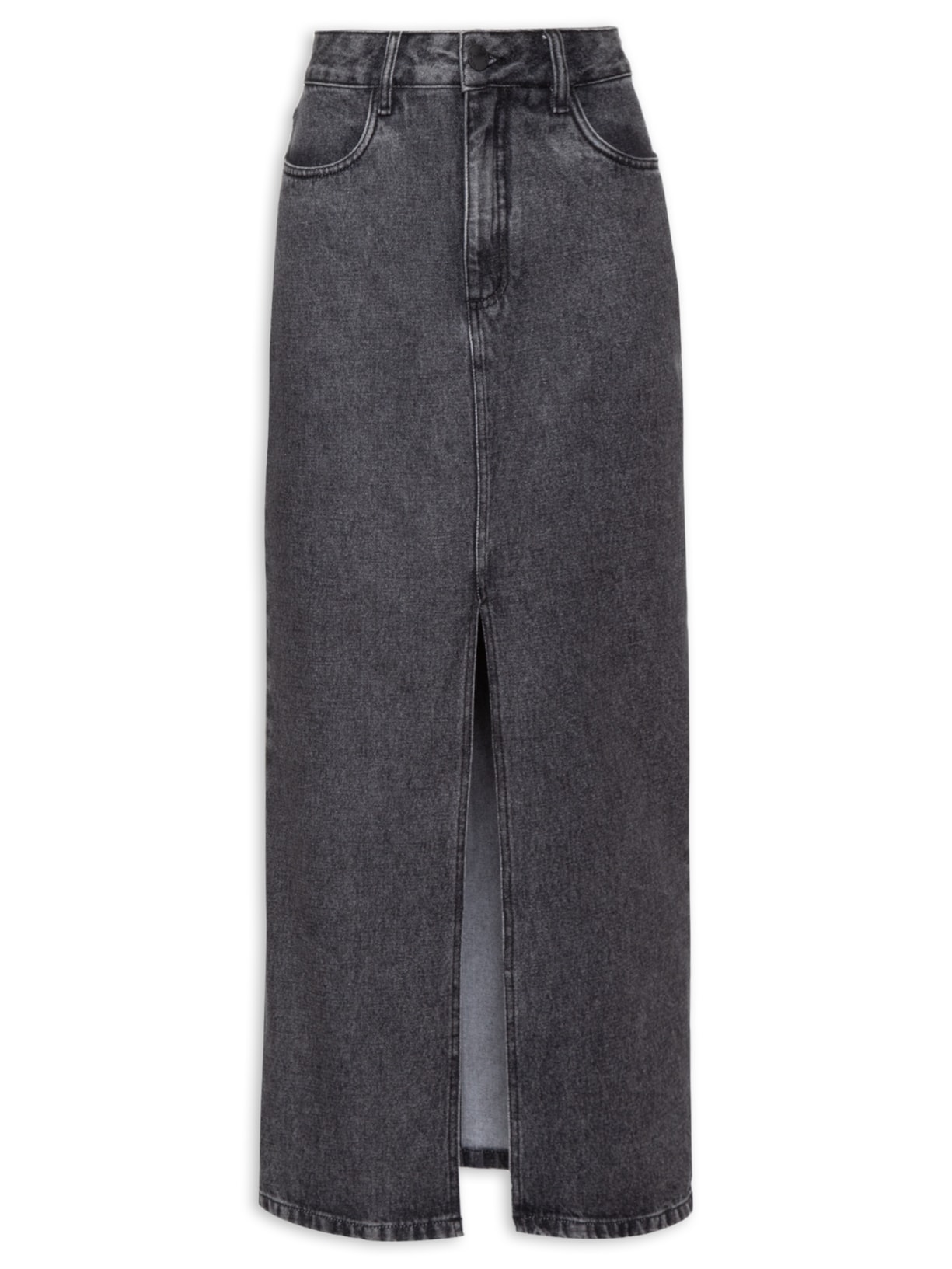 Saia Jeans Black Moon - Cinza