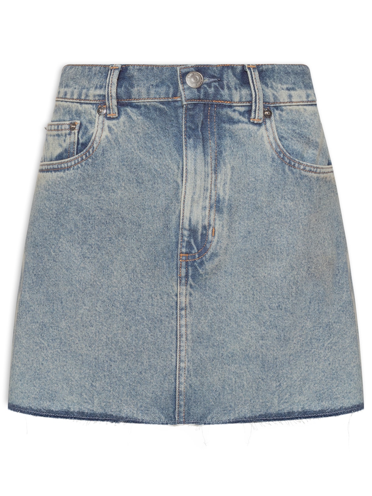 Saia Jeans Box Gray Silk Azul Animale Jeans