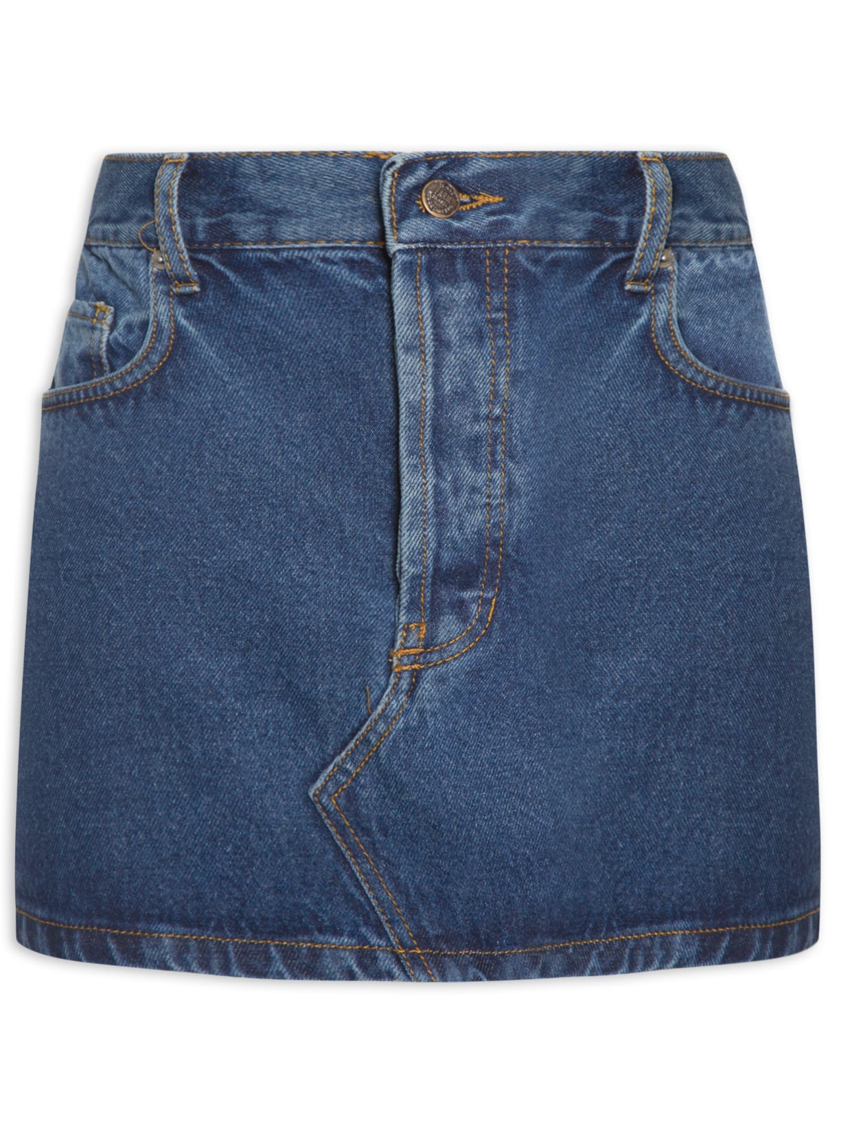 Saia Jeans Mini - Azul