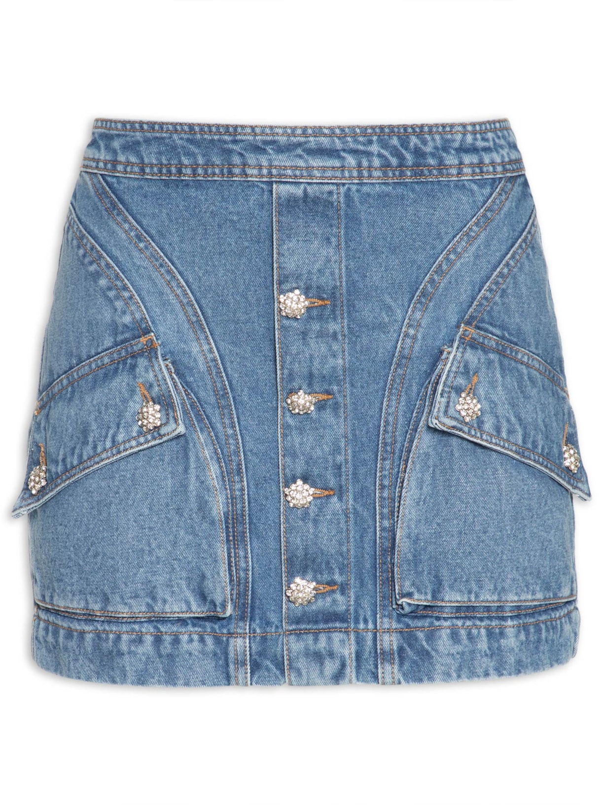 Saia Jeans Oceano - Azul