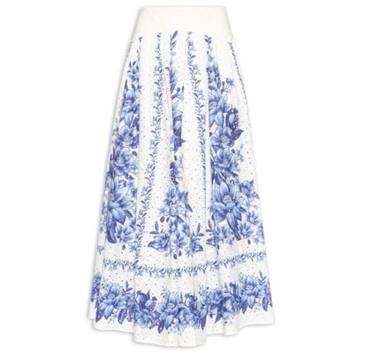 Saia Laise Fruta De Verão - Azul