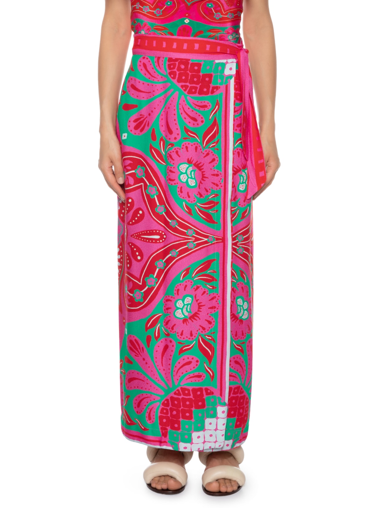 Saia Lenço Balneário Rosa Farm