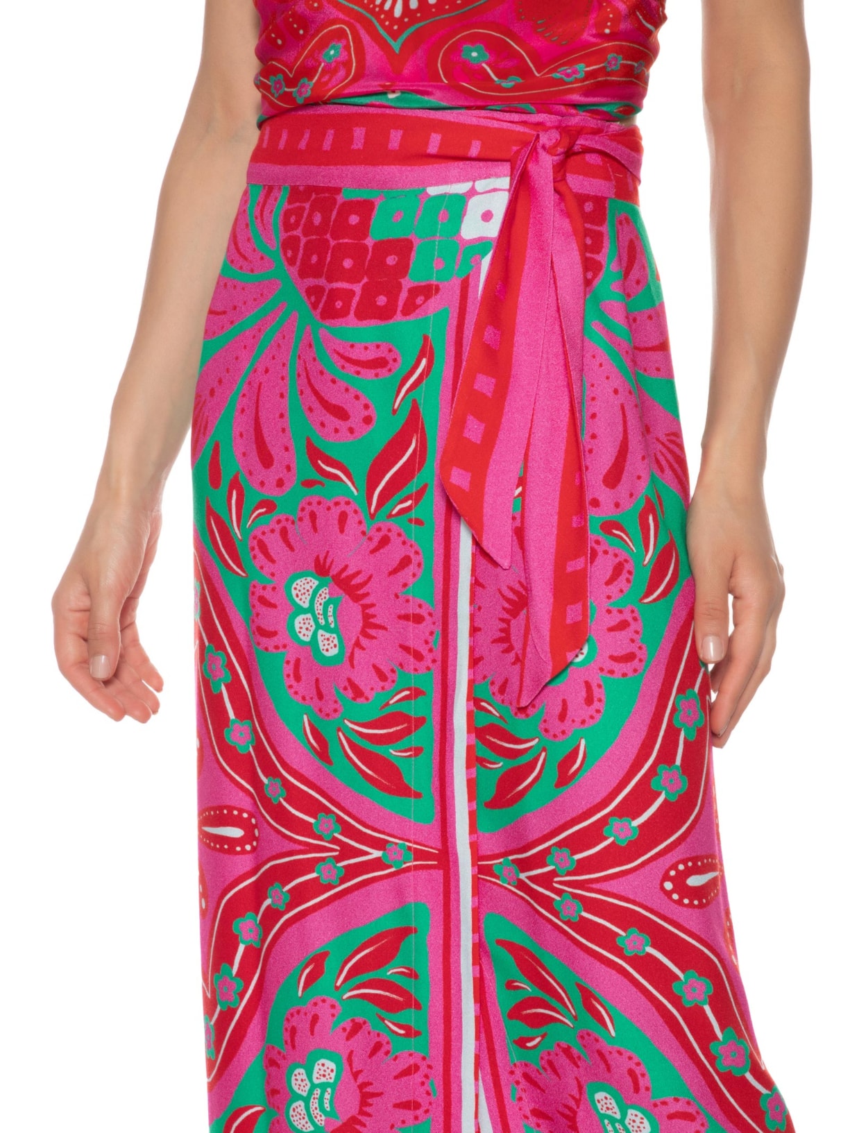 Saia Lenço Balneário Rosa Farm