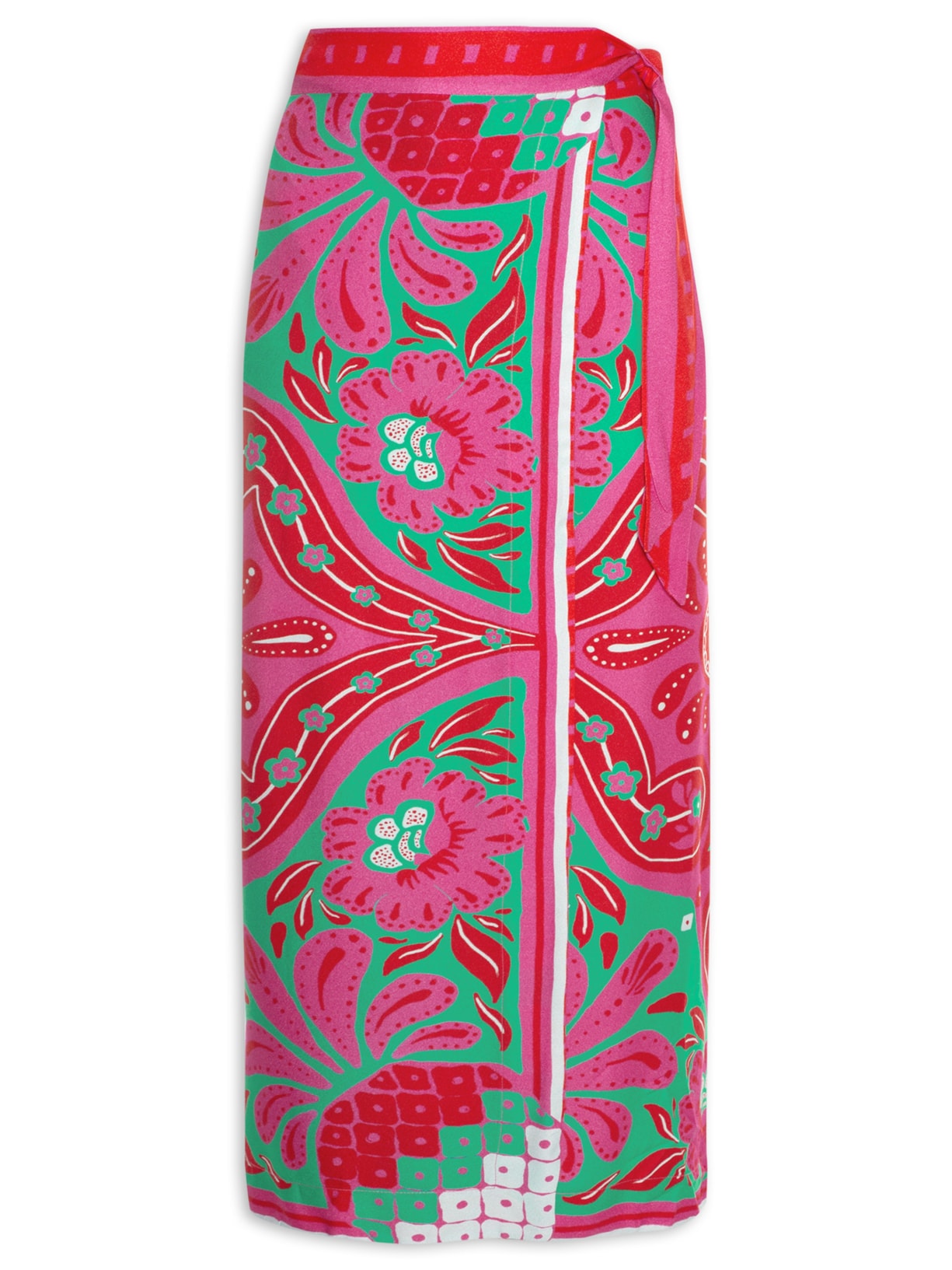 Saia Lenço Balneário Rosa Farm