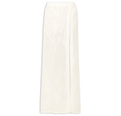 Saia Lg Adara Tricot - Branco