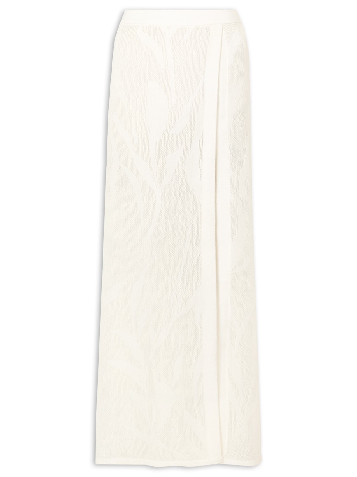 Saia Lg Adara Tricot - Branco