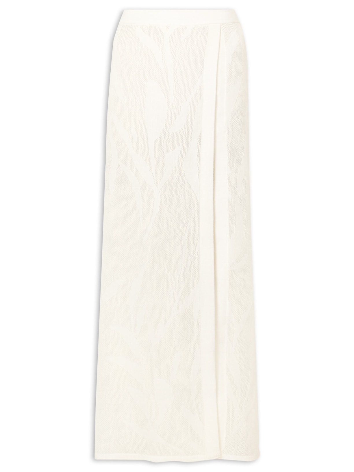 Saia Lg Adara Tricot Branco Vix