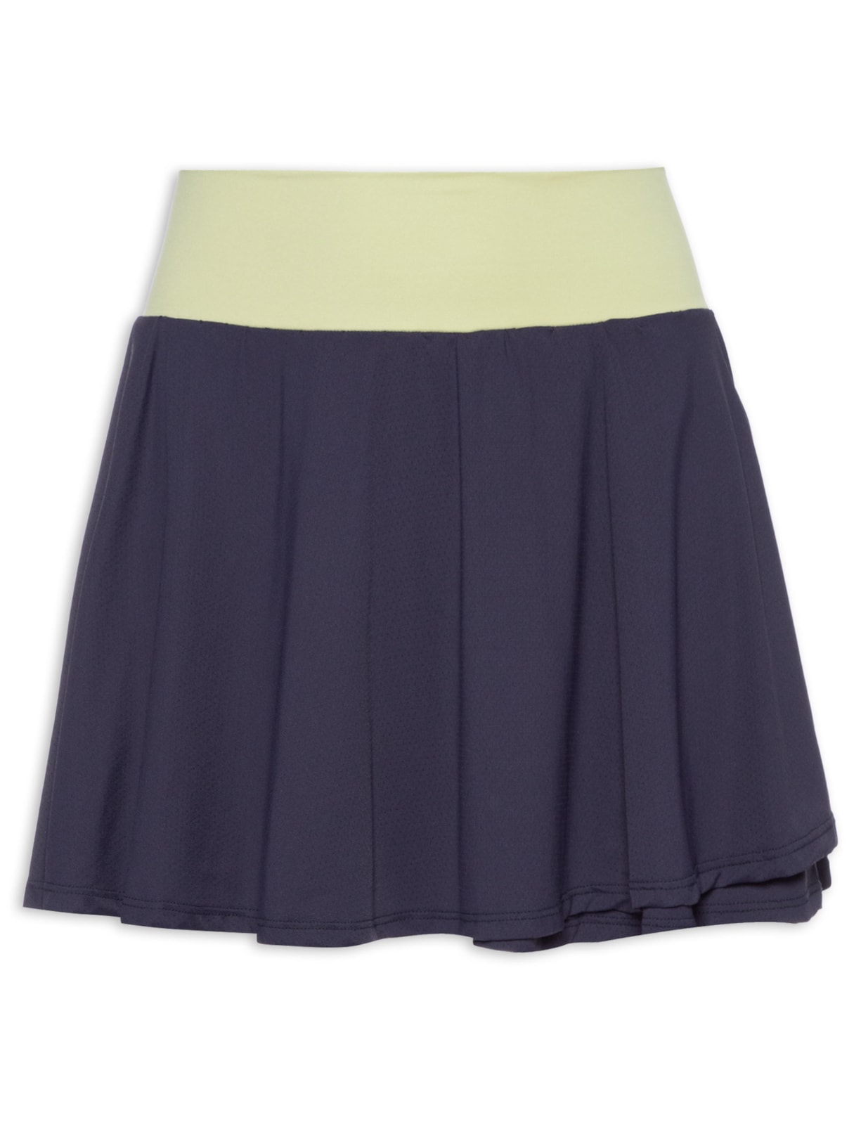 Saia Lisa Textura - Azul