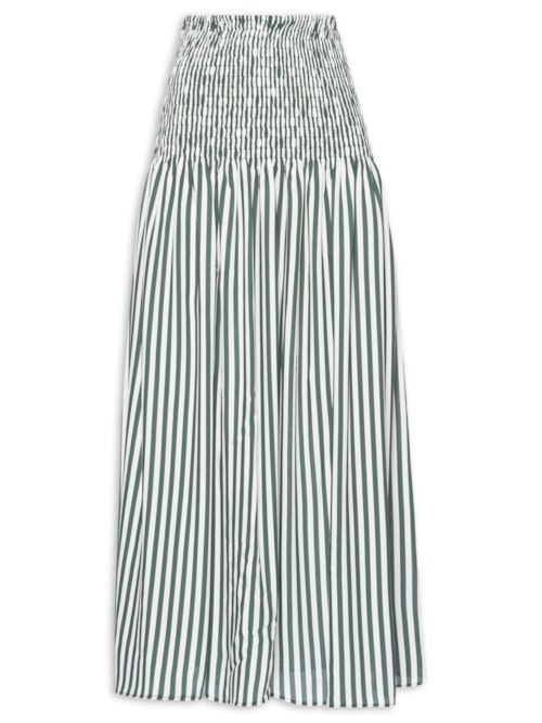 Saia Listrada Midi - Verde