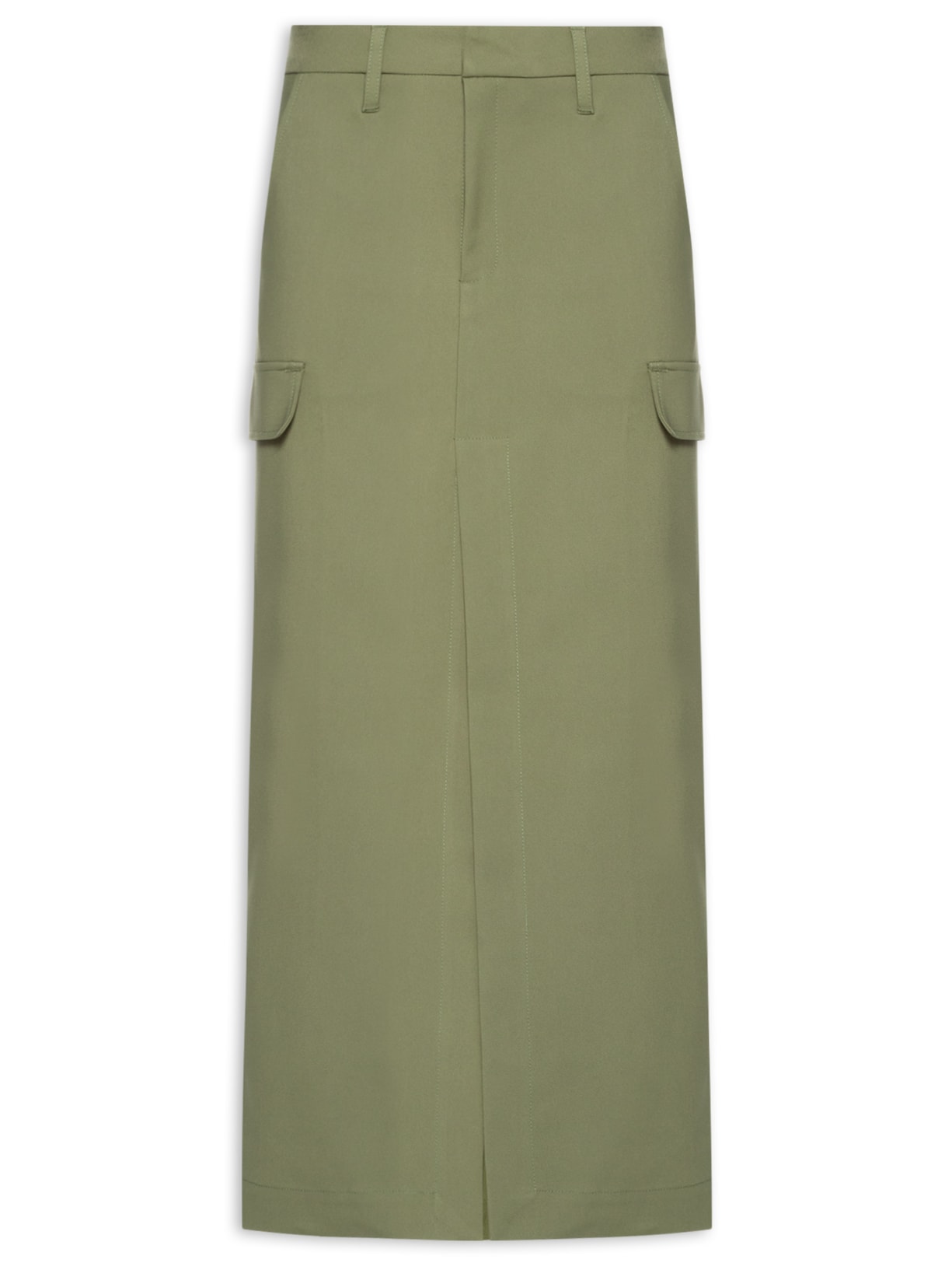 Saia Longa Alfaiataria Cargo - Verde