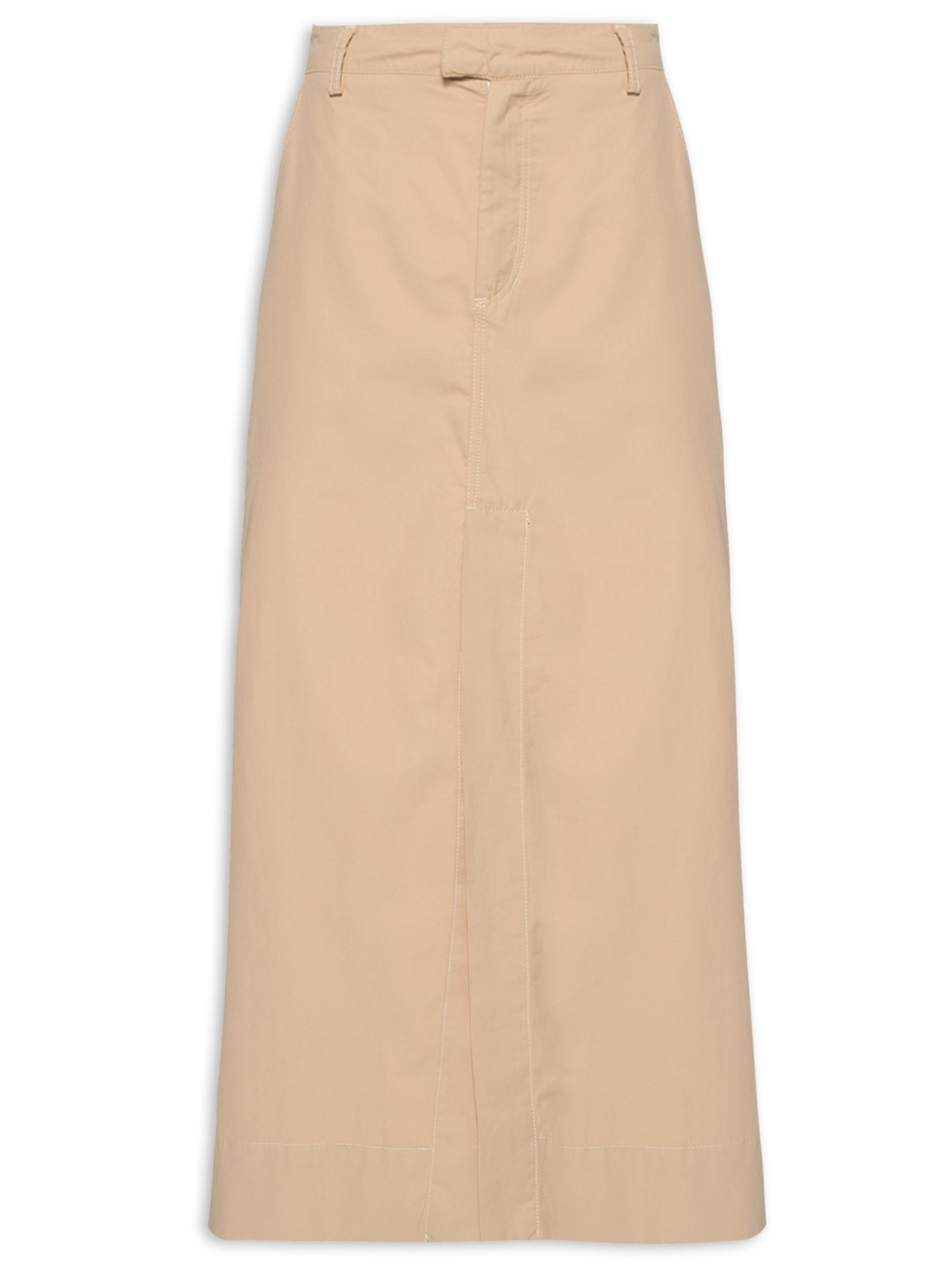 Saia Longa Bolso - Bege