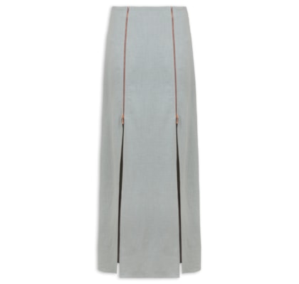 Saia Longa Bruna - Cinza