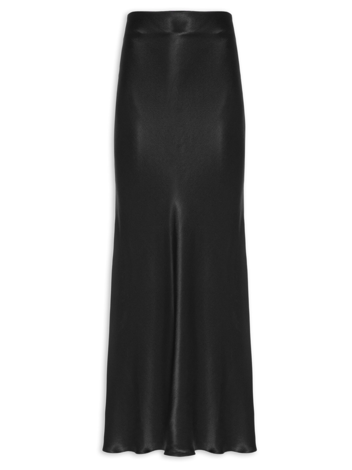 Saia Longa Cetim - Preto