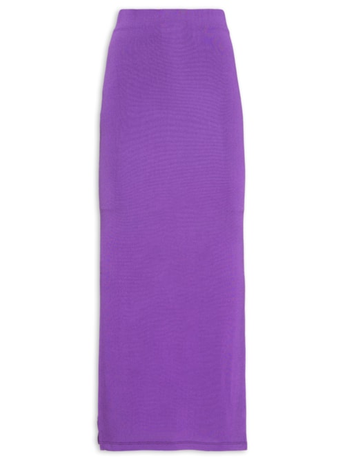 Saia Longa Com Fendas Laterais - Roxo