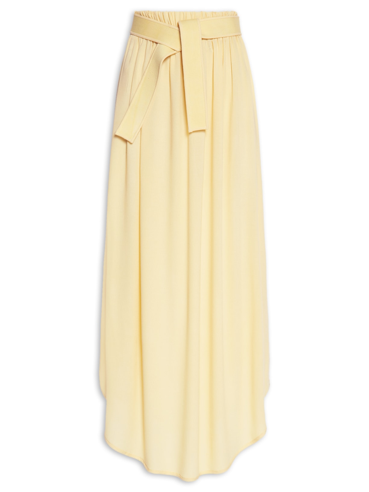 Saia Longa Crepe Sand - Amarelo