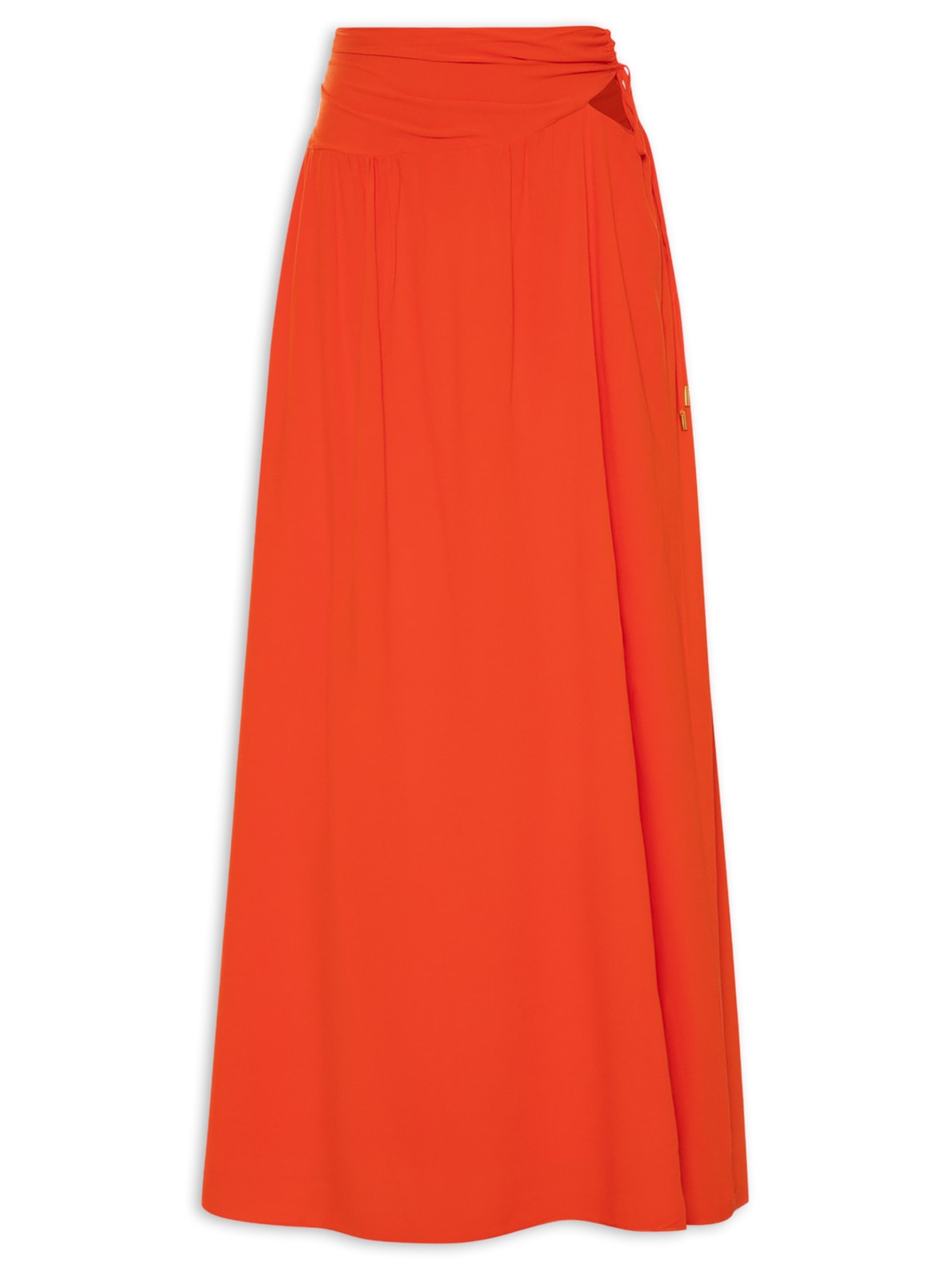 Saia Longa Crepe - Vermelho