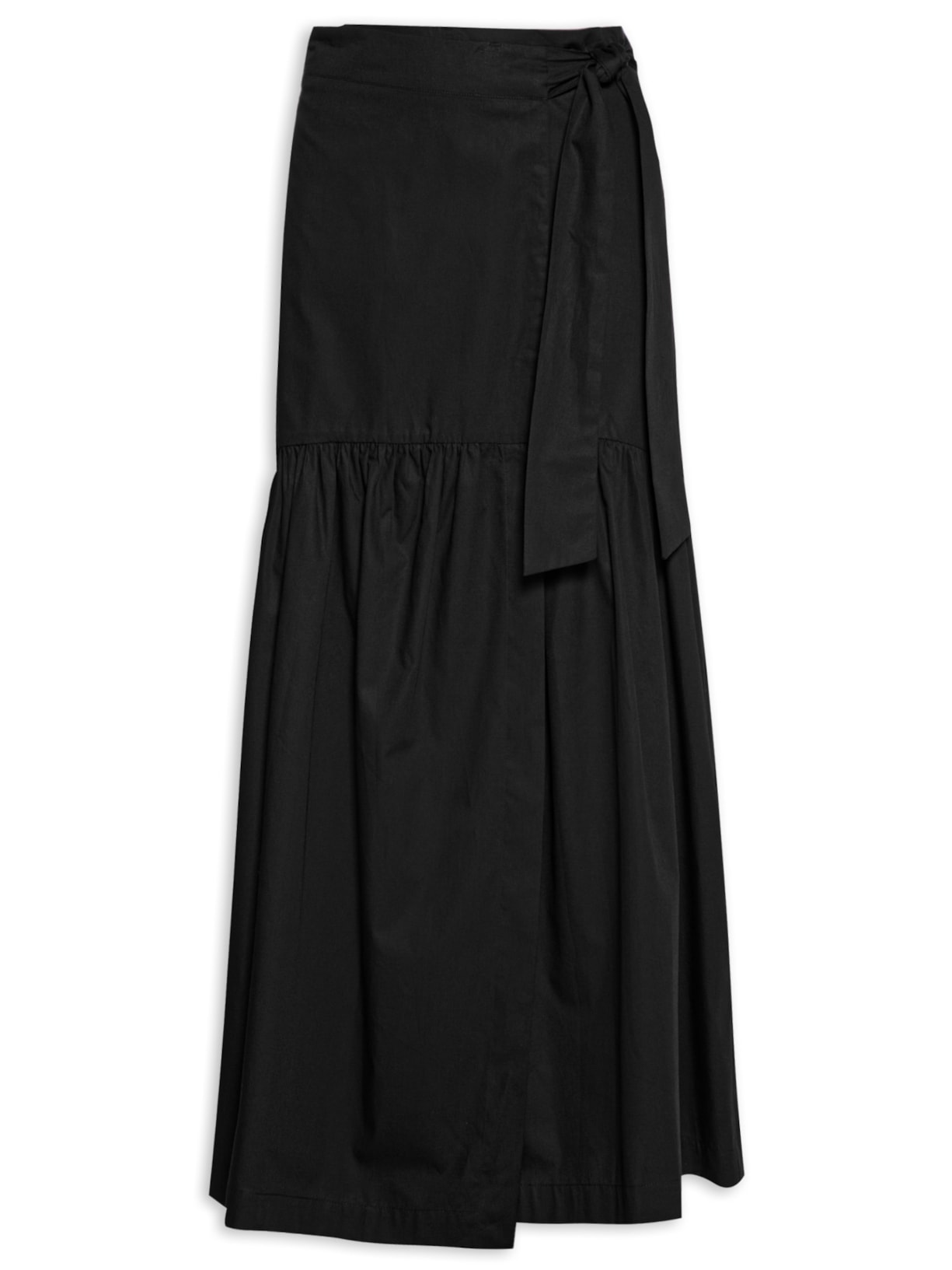 Saia Longa De Tricoline - Preto