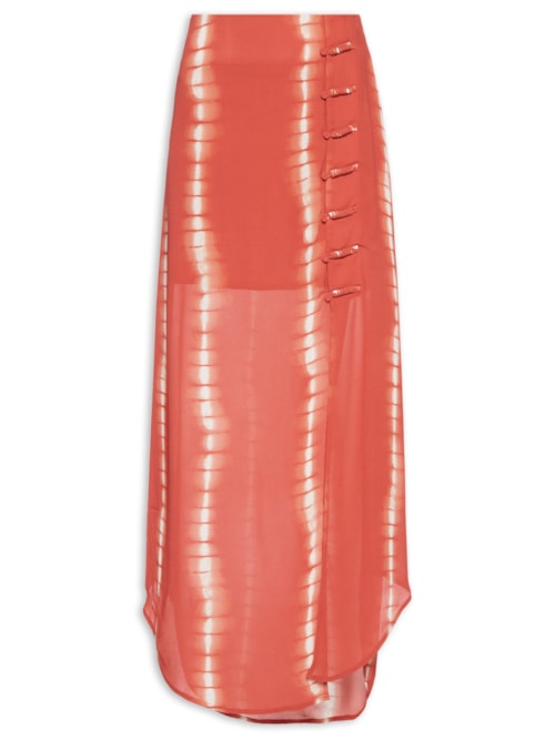 Saia Longa Ggt Estampa Balangan - Vermelho