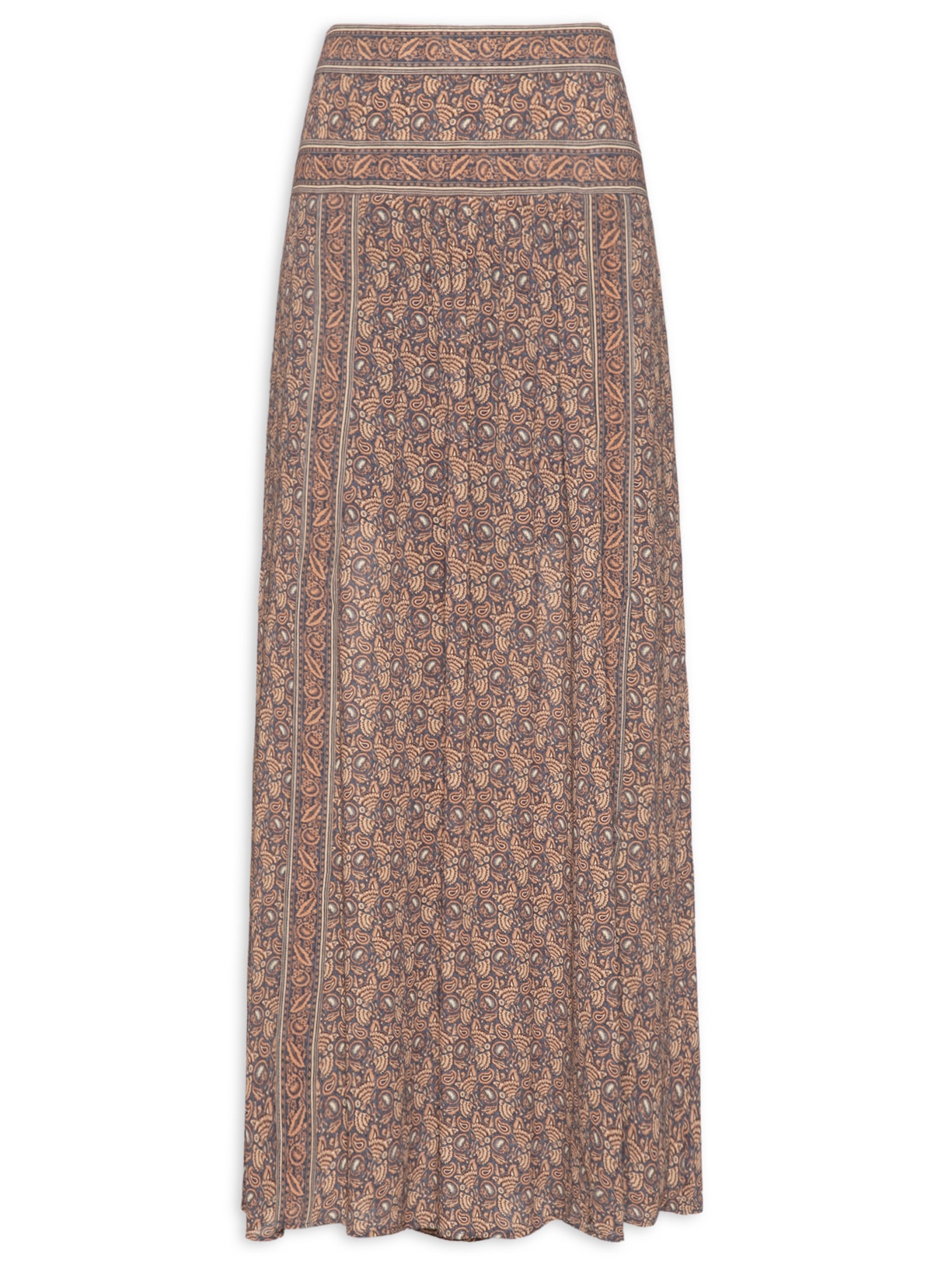 Saia Longa Ggt Estampa Railay - Marrom