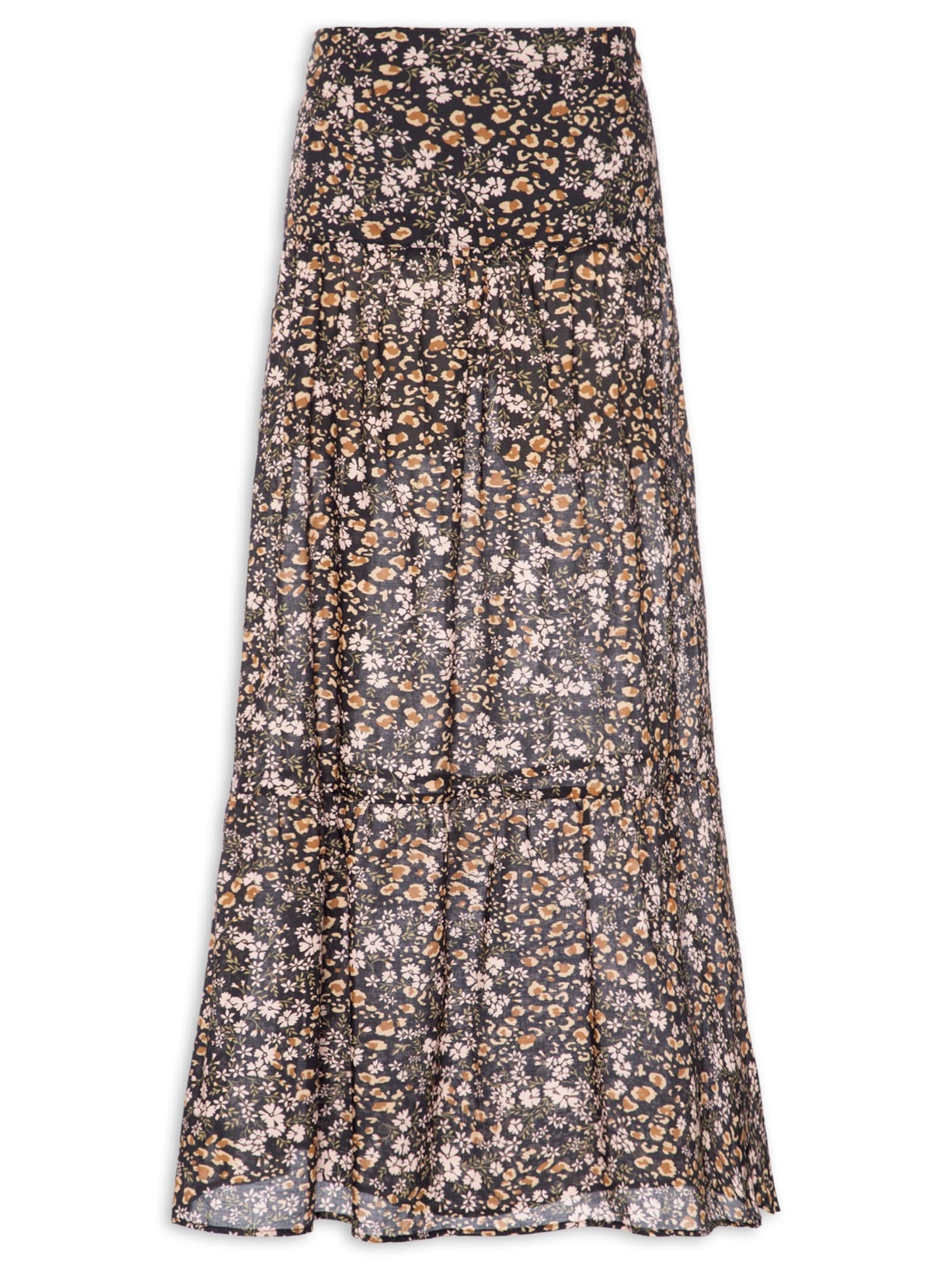 Saia Longa Liberty Onça Color - Preto