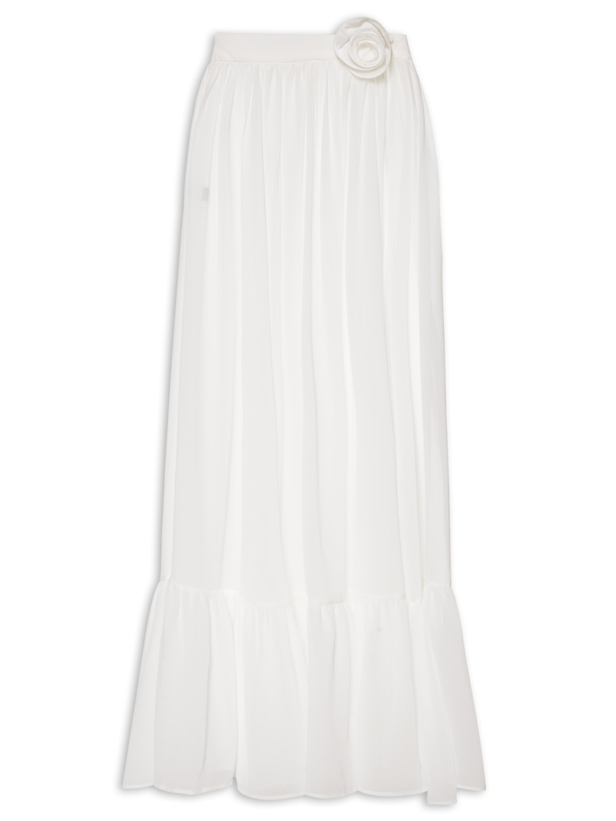 Saia Longa Marbella Flor Al Mare - Branco