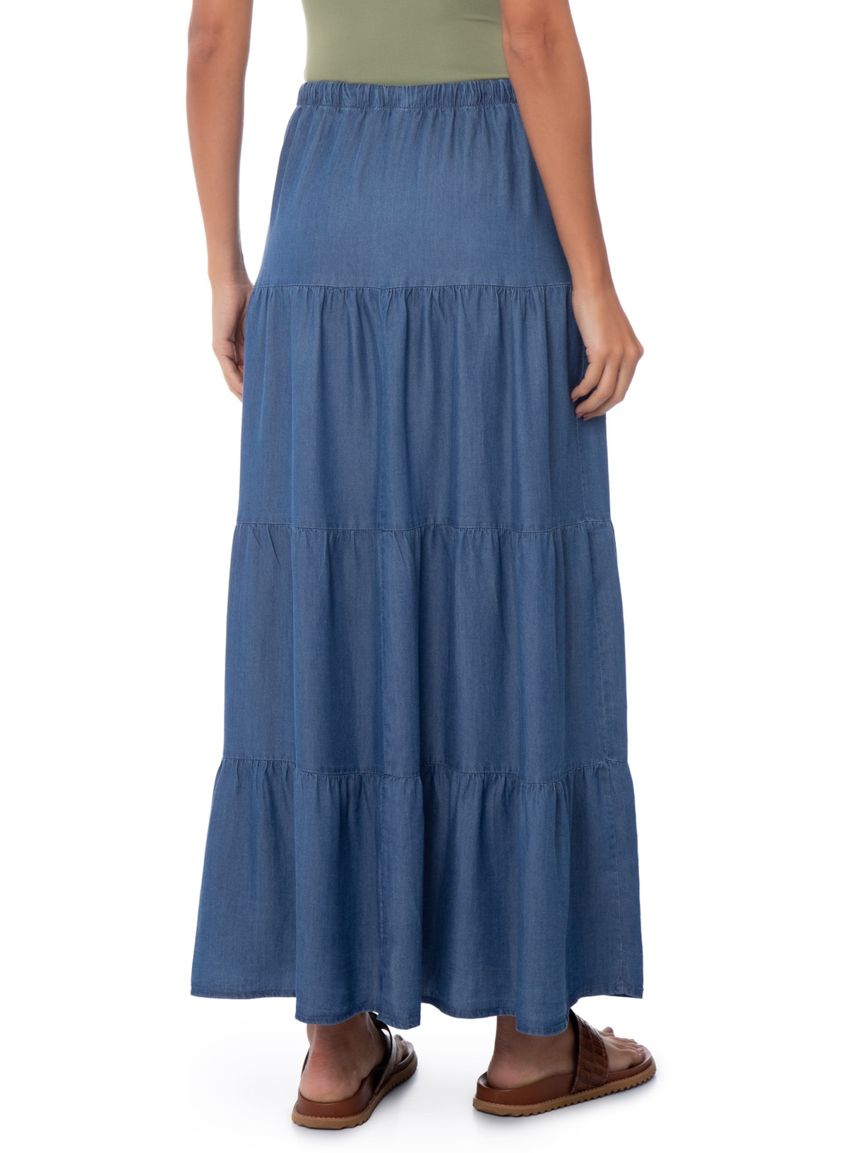 Saia Longa Marias Azul Basiq