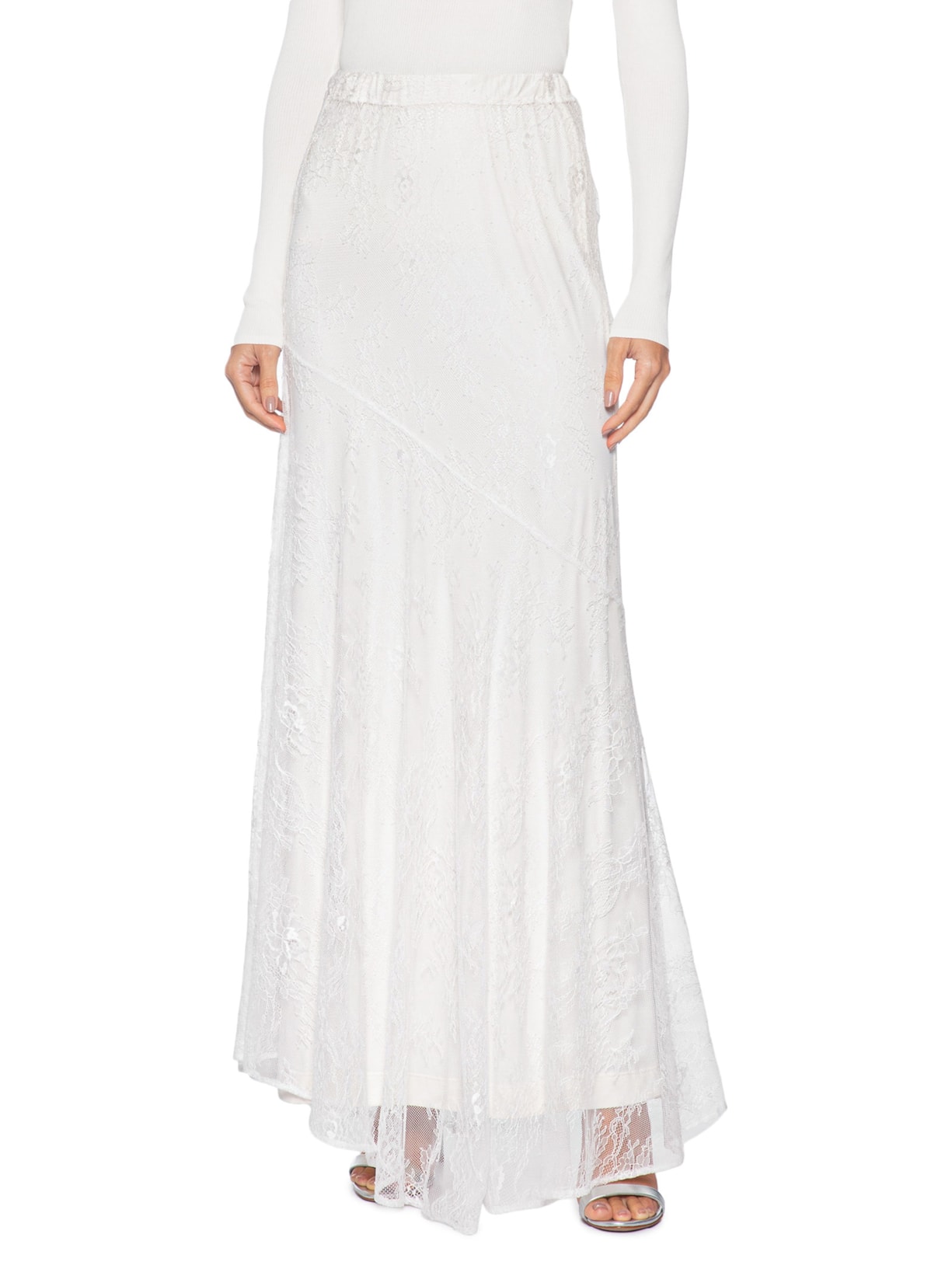 Saia Longa Renda Branco Fabulous Agilitá