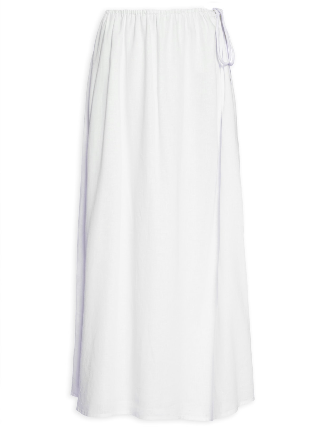 Saia Longuete Cadarço Encapado Branco Dress To