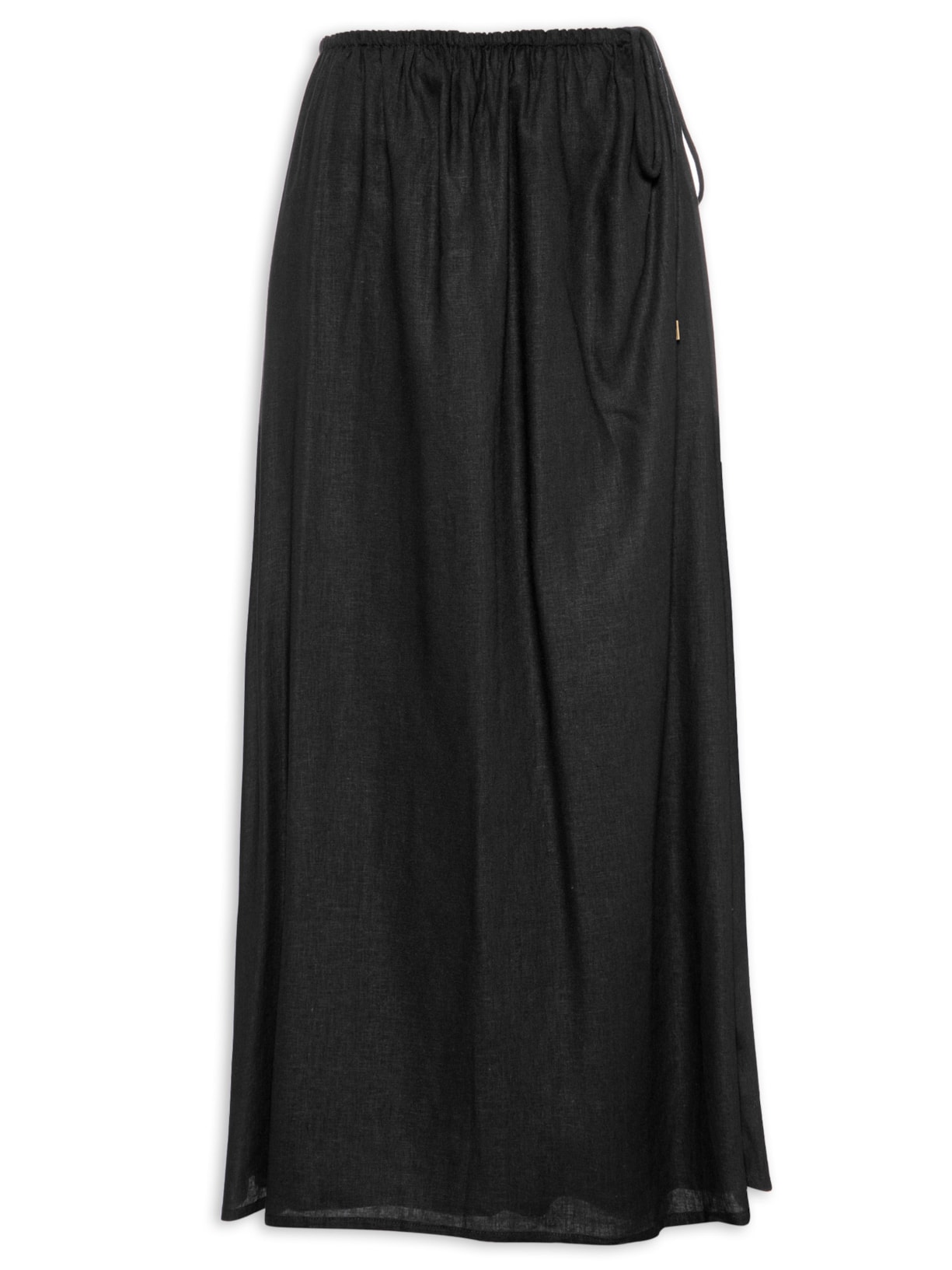 Saia Longuete Cadarço Encapado - Preto