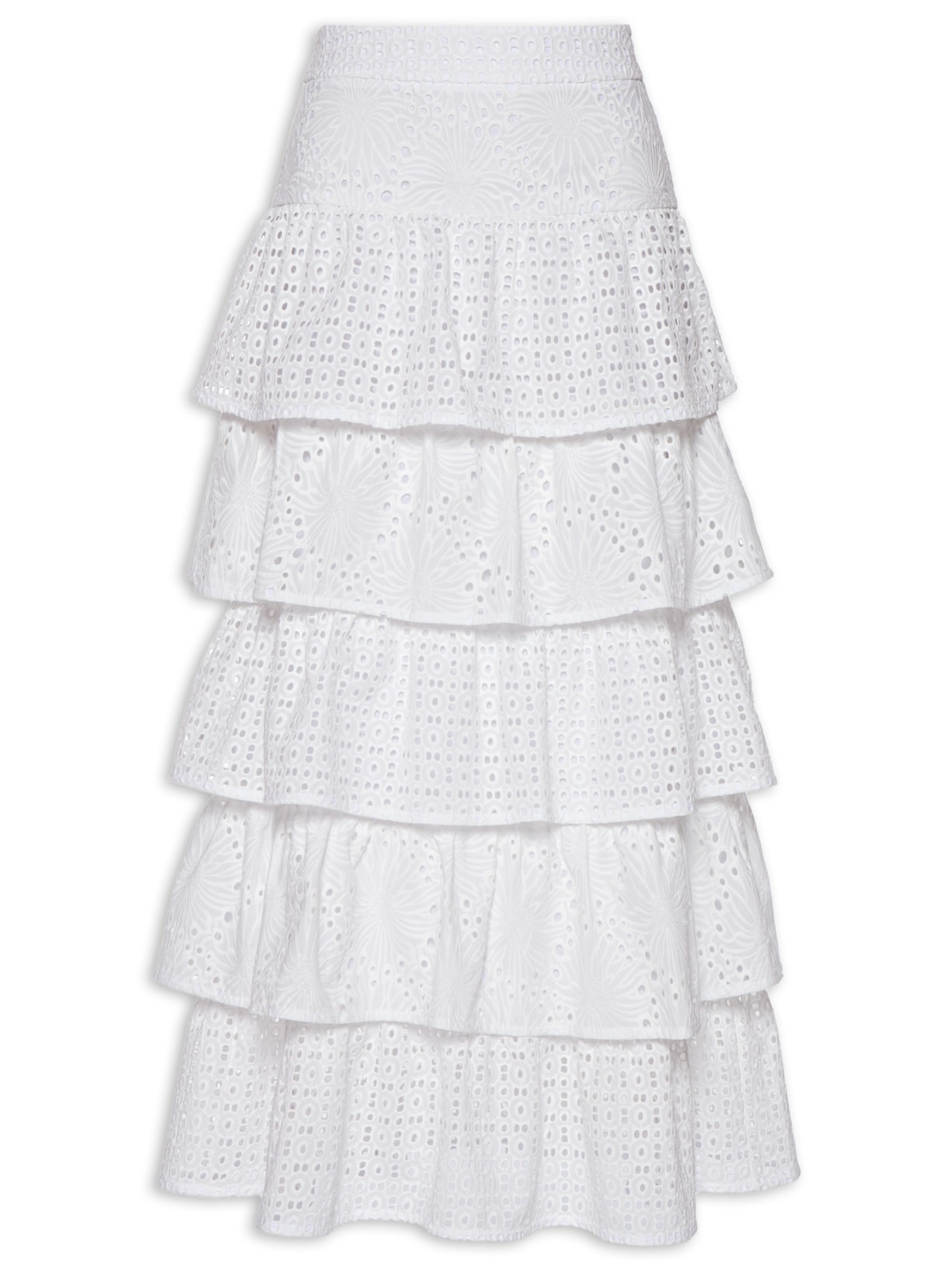 Saia Maju Midi - Branco