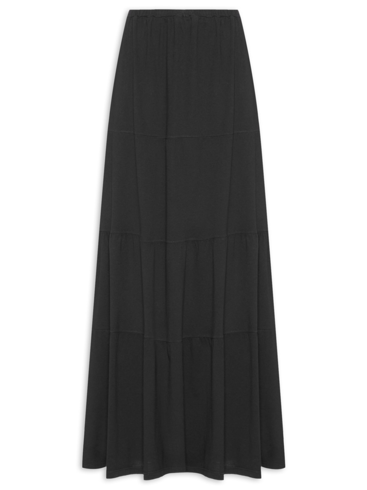 Saia Marias Cós Fino Elástico - Preto